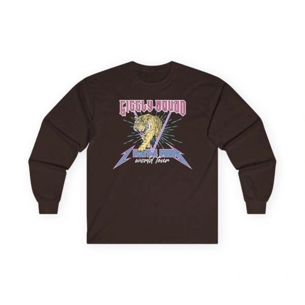 Giggly Squad I Hate Men Band Unisex Ultra Cotton Long Sleeve T-Shirt Dark Chocolate