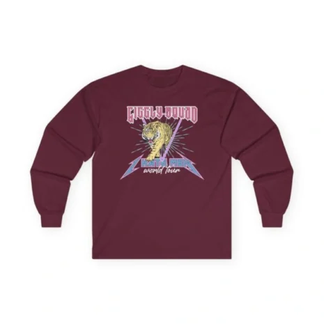 Giggly Squad I Hate Men Band Unisex Ultra Cotton Long Sleeve T-Shirt Maroon Giggly Squad I Hate Men Band Unisex Ultra Cotton Long Sleeve T-Shirt Maroon