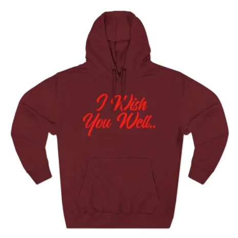 Giggly Squad I Wish You Well Script Hoodie Burgundy Giggly Squad I Wish You Well Script Hoodie Burgundy