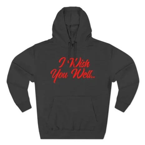 Giggly Squad I Wish You Well Script Hoodie Charcoal Heather Giggly Squad I Wish You Well Script Hoodie Charcoal Heather