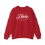 Giggly Squad Niche Pigment Unisex Heavy Blend Crewneck Sweatshirt Cherry Red