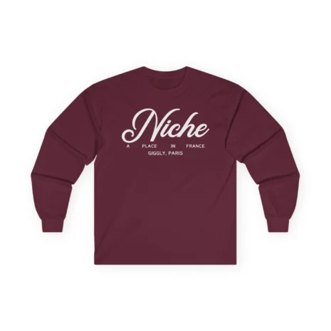 Giggly Squad Niche Pigment Unisex Ultra Cotton Long Sleeve T-Shirt Maroon Giggly Squad Niche Pigment Unisex Ultra Cotton Long Sleeve T-Shirt Maroon