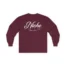 Giggly Squad Niche Pigment Unisex Ultra Cotton Long Sleeve T-Shirt Maroon