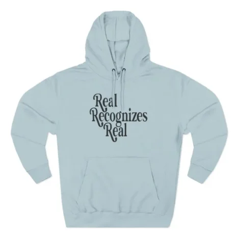 Giggly Squad Real Recognizes Real Statement Hoodie Blue Mist Giggly Squad Real Recognizes Real Statement Hoodie Blue Mist