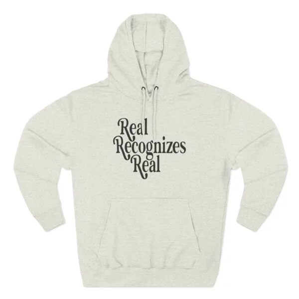 Giggly Squad Real Recognizes Real Statement Hoodie Oatmeal Heather