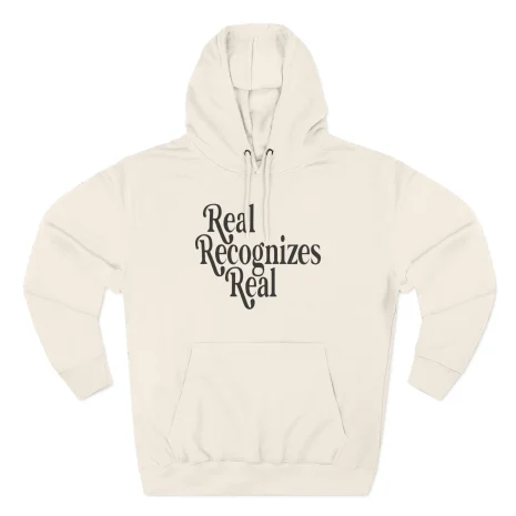 Giggly Squad Real Recognizes Real Statement Hoodie Sandshell Giggly Squad Real Recognizes Real Statement Hoodie Sandshell