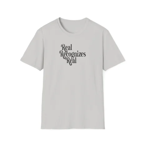 Giggly Squad Real Recognizes Real Unisex Softstyle T-Shirt Ice Grey Giggly Squad Real Recognizes Real Unisex Softstyle T-Shirt Ice Grey