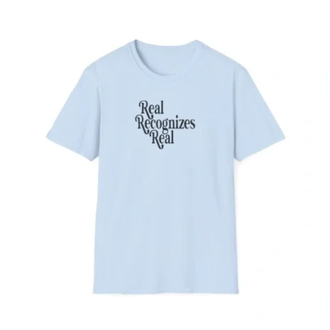 Giggly Squad Real Recognizes Real Unisex Softstyle T-Shirt Light Blue Giggly Squad Real Recognizes Real Unisex Softstyle T-Shirt Light Blue