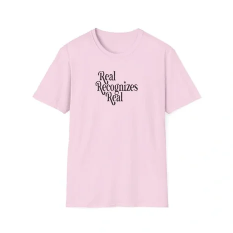 Giggly Squad Real Recognizes Real Unisex Softstyle T-Shirt Light Pink Giggly Squad Real Recognizes Real Unisex Softstyle T-Shirt Light Pink