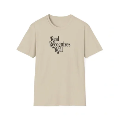 Giggly Squad Real Recognizes Real Unisex Softstyle T-Shirt Sand Giggly Squad Real Recognizes Real Unisex Softstyle T-Shirt Sand