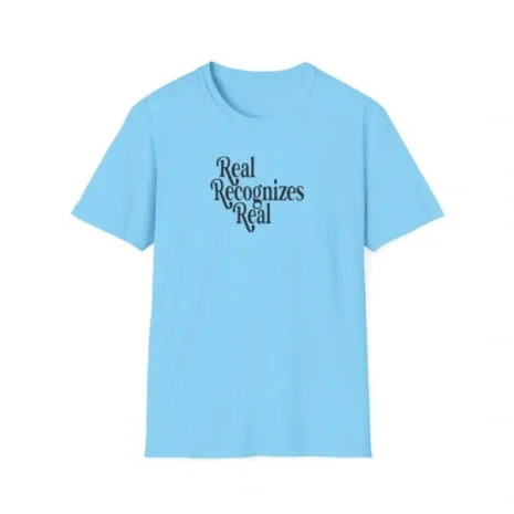 Giggly Squad Real Recognizes Real Unisex Softstyle T-Shirt Sky Giggly Squad Real Recognizes Real Unisex Softstyle T-Shirt Sky