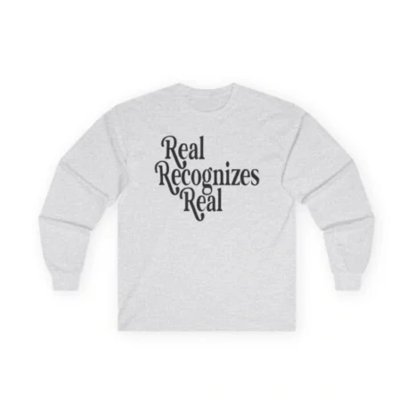 Giggly Squad Real Recognizes Real Unisex Ultra Cotton Long Sleeve T-Shirt Ash Giggly Squad Real Recognizes Real Unisex Ultra Cotton Long Sleeve T-Shirt Ash