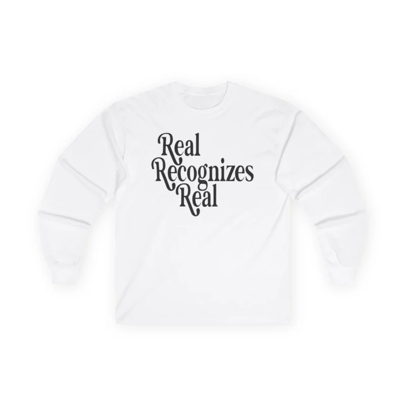 Giggly Squad Real Recognizes Real Unisex Ultra Cotton Long Sleeve T-Shirt White