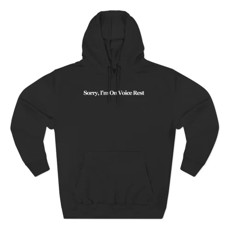 Giggly Squad Sorry I’m on Voice Rest Hoodie Black Giggly Squad Sorry I’m on Voice Rest Hoodie Black