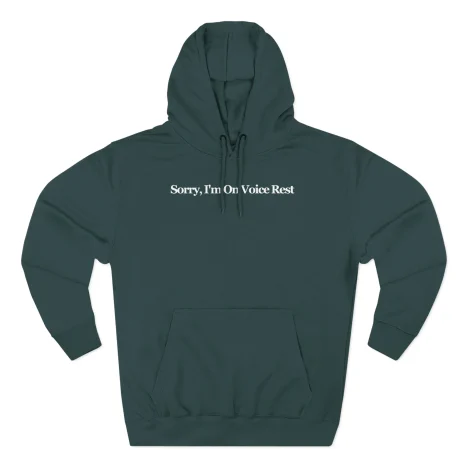 Giggly Squad Sorry I’m on Voice Rest Hoodie Sports Green Giggly Squad Sorry I’m on Voice Rest Hoodie Sports Green
