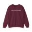 Giggly Squad Sorry I’m on Voice Rest Unisex Heavy Blend Crewneck Sweatshirt Maroon