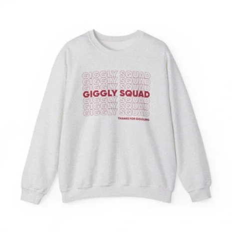 Giggly Squad Thank You for Giggling 2024-2025 Unisex Heavy Blend Crewneck Sweatshirt Ash Giggly Squad Thank You for Giggling 2024-2025 Unisex Heavy Blend Crewneck Sweatshirt Ash