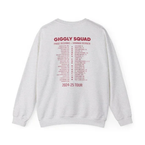Giggly Squad Thank You for Giggling 2024-2025 Unisex Heavy Blend Crewneck Sweatshirt Ash Back Side Giggly Squad Thank You for Giggling 2024-2025 Unisex Heavy Blend Crewneck Sweatshirt Ash Back Side