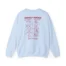 Giggly Squad Thank You for Giggling 2024-2025 Unisex Heavy Blend Crewneck Sweatshirt Light Blue Back Side