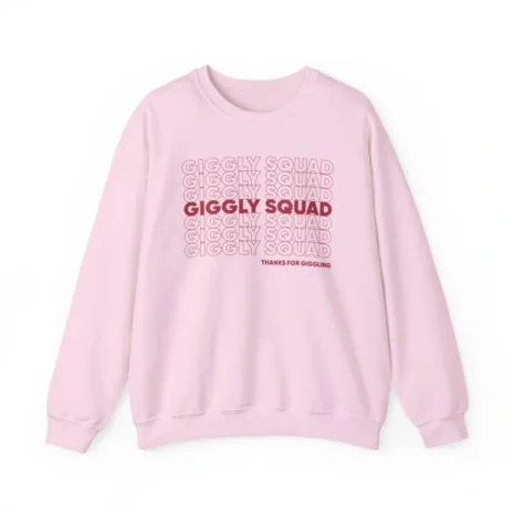 Giggly Squad Thank You for Giggling 2024-2025 Unisex Heavy Blend Crewneck Sweatshirt Light Pink Giggly Squad Thank You for Giggling 2024-2025 Unisex Heavy Blend Crewneck Sweatshirt Light Pink