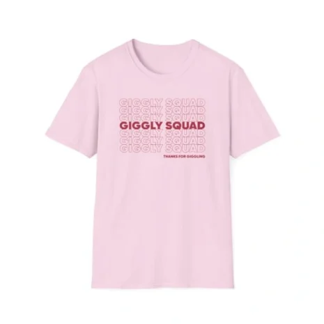 Giggly Squad Thank You for Giggling 2024-2025 Unisex Softstyle T-Shirt Light Pink Giggly Squad Thank You for Giggling 2024-2025 Unisex Softstyle T-Shirt Light Pink