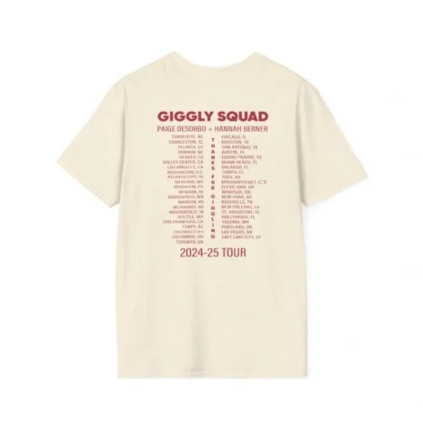 Giggly Squad Thank You for Giggling 2024-2025 Unisex Softstyle T-Shirt Natural Back Side Giggly Squad Thank You for Giggling 2024-2025 Unisex Softstyle T-Shirt Natural Back Side