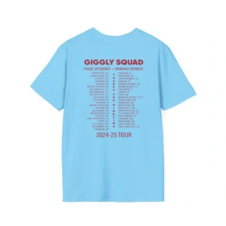 Giggly Squad Thank You for Giggling 2024-2025 Unisex Softstyle T-Shirt Sky Back Side Giggly Squad Thank You for Giggling 2024-2025 Unisex Softstyle T-Shirt Sky Back Side