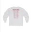 Giggly Squad Thank You for Giggling 2024-2025 Unisex Ultra Cotton Long Sleeve T-Shirt Ash Back Side