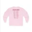 Giggly Squad Thank You for Giggling 2024-2025 Unisex Ultra Cotton Long Sleeve T-Shirt Light Pink Back Side