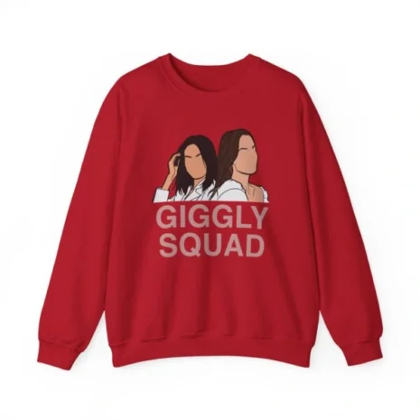 Giggly Squad Unisex Heavy Blend Crewneck Sweatshirt Cherry Red Giggly Squad Unisex Heavy Blend Crewneck Sweatshirt Cherry Red