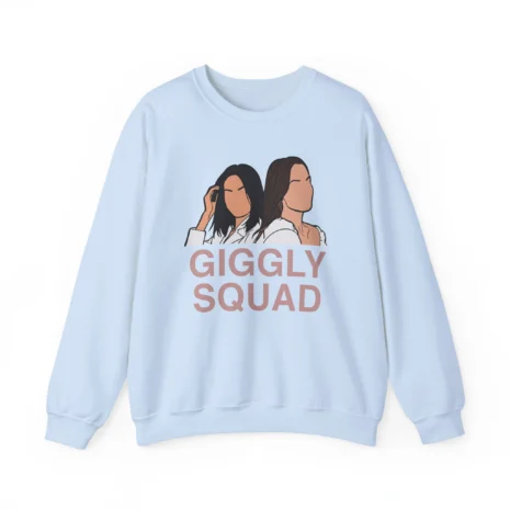 Giggly Squad Unisex Heavy Blend Crewneck Sweatshirt Light Blue Giggly Squad Unisex Heavy Blend Crewneck Sweatshirt Light Blue