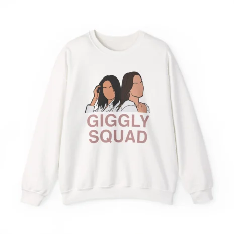 Giggly Squad Unisex Heavy Blend Crewneck Sweatshirt White