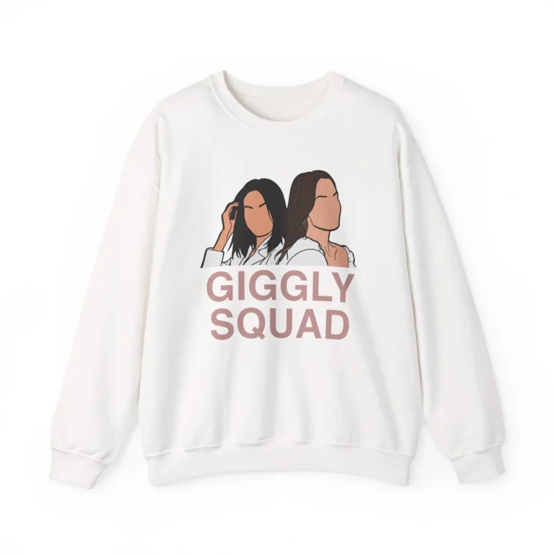 Giggly Squad Unisex Heavy Blend Crewneck Sweatshirt White