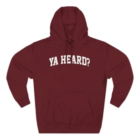 Giggly Squad Ya Heard Hoodie Burgundy Giggly Squad Ya Heard Hoodie Burgundy