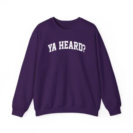 Giggly Squad Ya Heard Unisex Heavy Blend Crewneck Sweatshirt Purple Giggly Squad Ya Heard Unisex Heavy Blend Crewneck Sweatshirt Purple