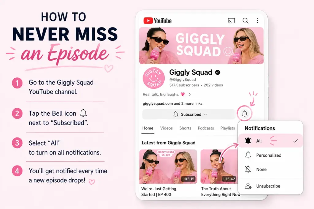 How to Listen or Watch Giggly Squad Without Missing Anything